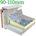90-110mm Unilin Thin-R TR/ALU Tapered Roof Insulation - thumb-image-1