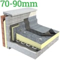70-90mm Unilin Thin-R TR/BGM Tapered Roof Insulation Board ( Pack of 4 ) - thumb-image-1