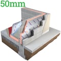 50mm Unilin Safe-R SR/CW Phenolic Partial Fill Cavity Insulation Board ( Pack of 9 ) - thumb-image-1