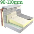 90-110mm Unilin Thin-R TR/MG Tapered Roof Insulation Board ( Pack of 4 ) - thumb-image-1