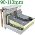 90-110mm Unilin Thin-R TR/BGM Tapered Roof Insulation Board ( Pack of 4 ) - thumb-image-1