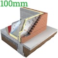 100mm Unilin Thin-R XT/CWP Partial Fill Cavity Plus Insulation Board ( Pack of 4 ) - thumb-image-1
