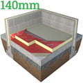 140mm Unilin Hyfloor XT/HYF Under Floor PIR Insulation (pack of 2) - thumb-image-1