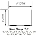 British Gypsum Gypframe 94 EDC 70  Deep Flange Channel - thumb-image-3