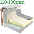 110-130mm Unilin Thin-R TR/MG Tapered Roof Insulation Board ( Pack of 4 ) - thumb-image-1
