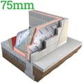 75mm Unilin Safe-R SR/CW Phenolic Partial Fill Cavity Insulation Board ( Pack of 4 ) - thumb-image-1