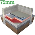 75mm Unilin Safe-R SR/UF Phenolic Floor Insulation Board ( Pack of 4 ) - thumb-image-1