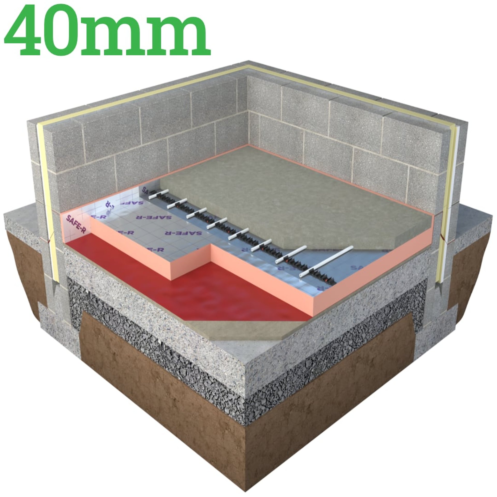40mm Unilin Safe-R SR/UF Phenolic Floor Insulation Board ( Pack of 7 ) - image
