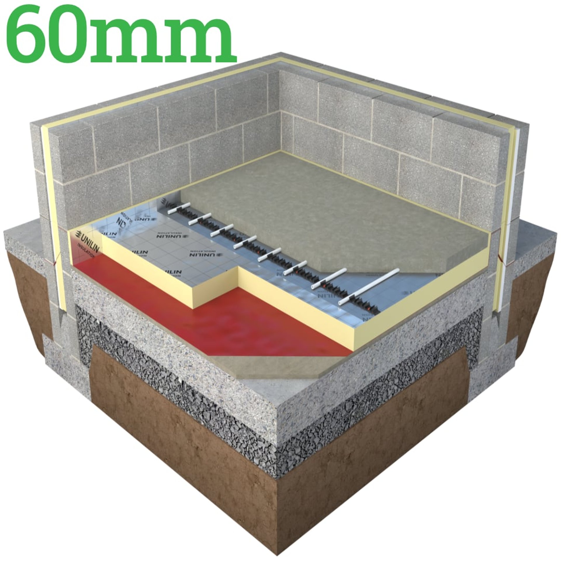 60mm Unilin Thin-R XT/UF PIR Floor Insulation Board - image