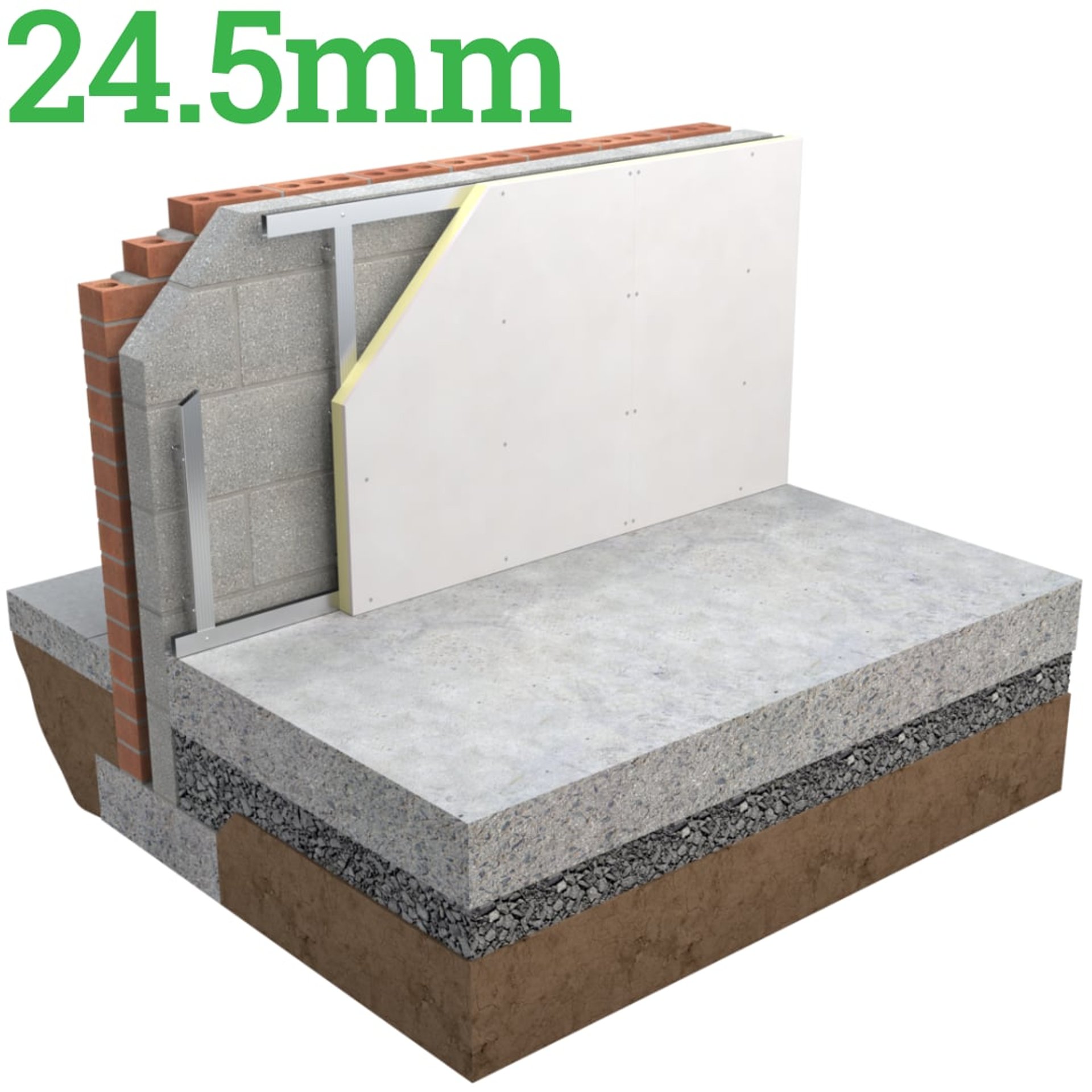 24.5mm Unilin Thin-R XT/TL-MF Insulated Drylining Wall Board - image