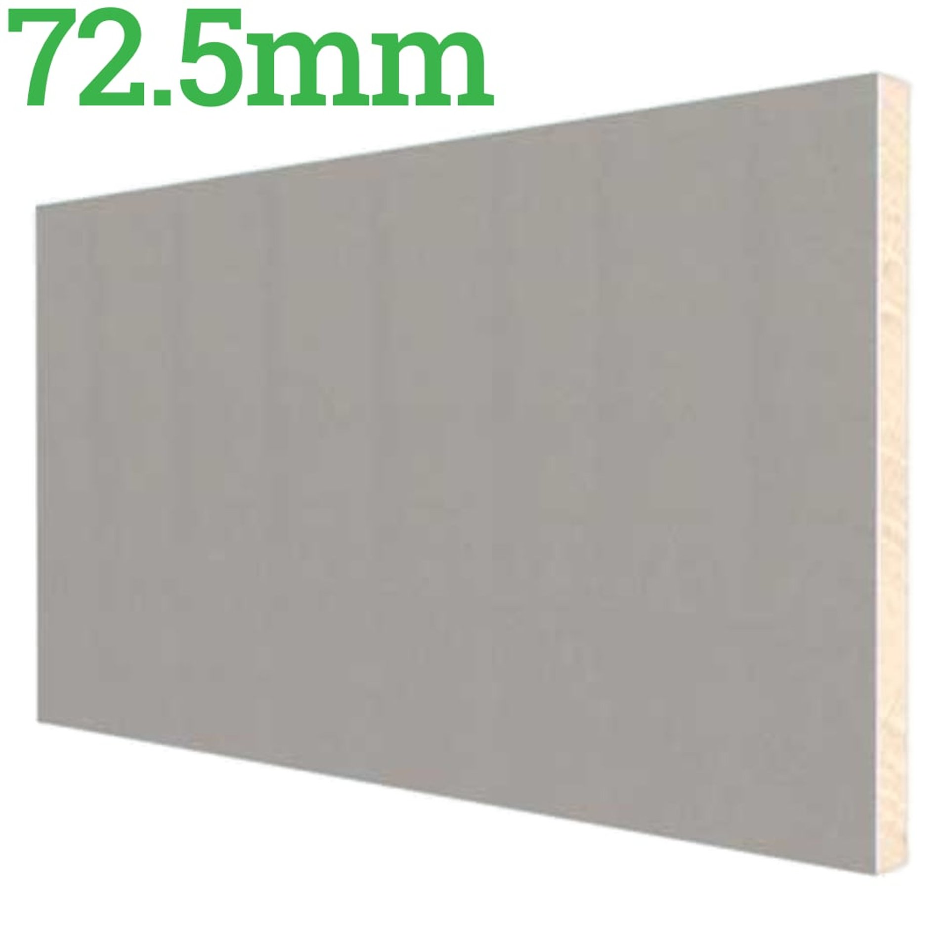 72.5mm Mannok Therm Laminate-Kraft PIR Insulated Plasterboard - (60mm PIR Insulation + 12.5mm Plasterboard) - image