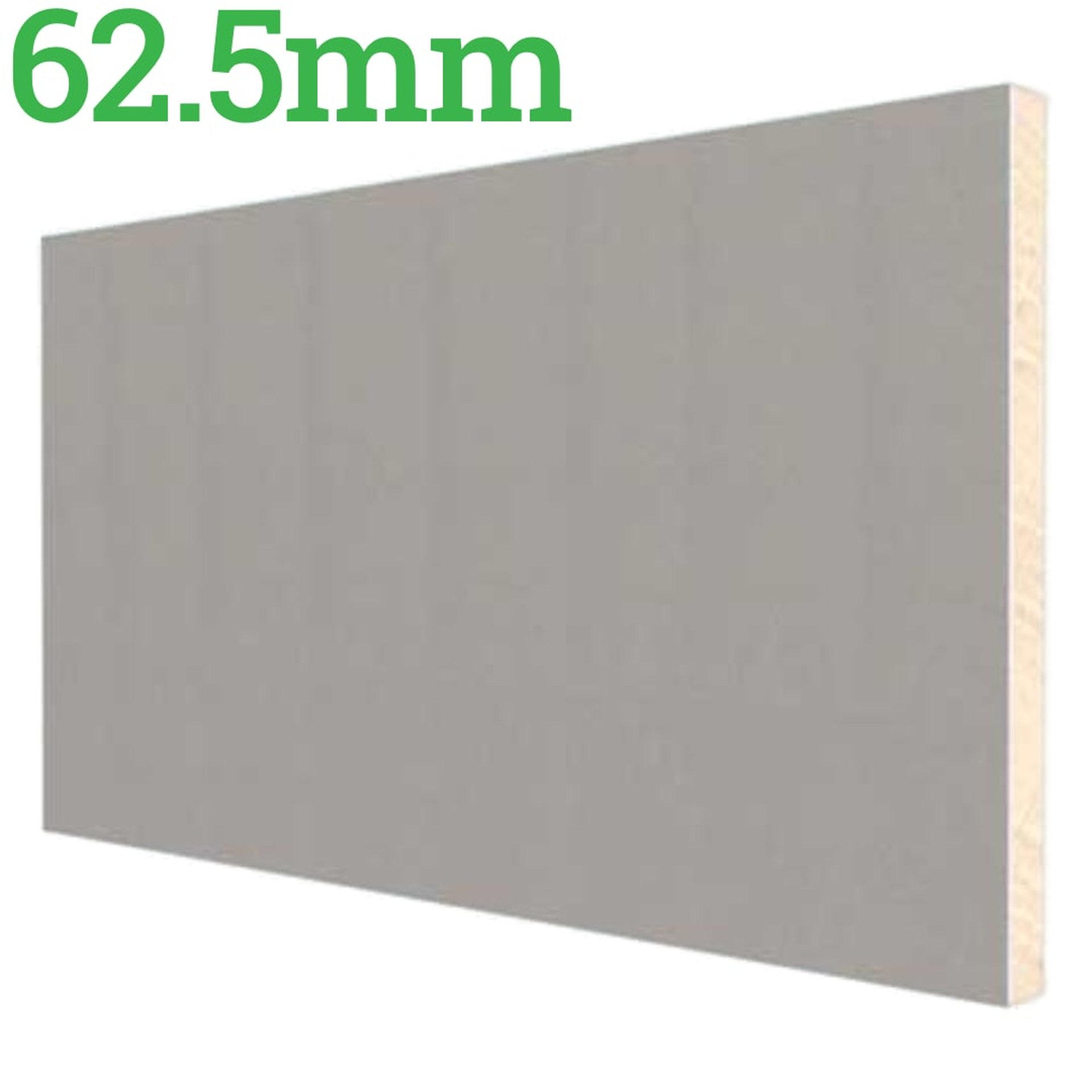 62.5mm Mannok Therm Laminate-Kraft PIR Insulated Plasterboard - (50mm PIR Insulation + 12.5mm Plasterboard) - image