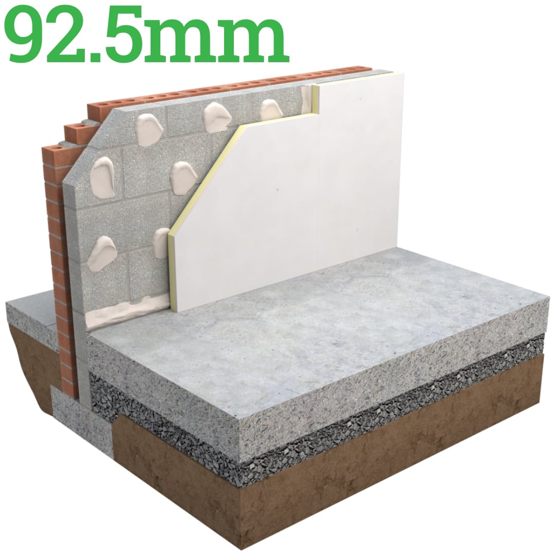 92.5mm Unilin XT/TL Insulated Plasterboard (Dot & Dab) - image