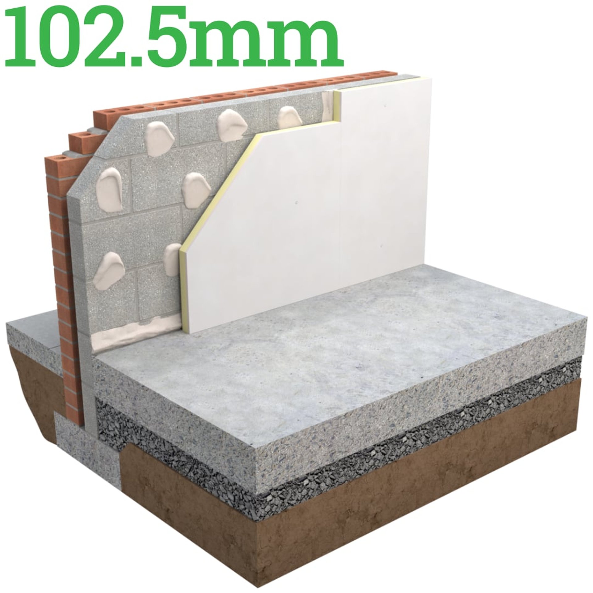102.5mm Unilin XT/TL Insulated Plasterboard (Dot & Dab) - image