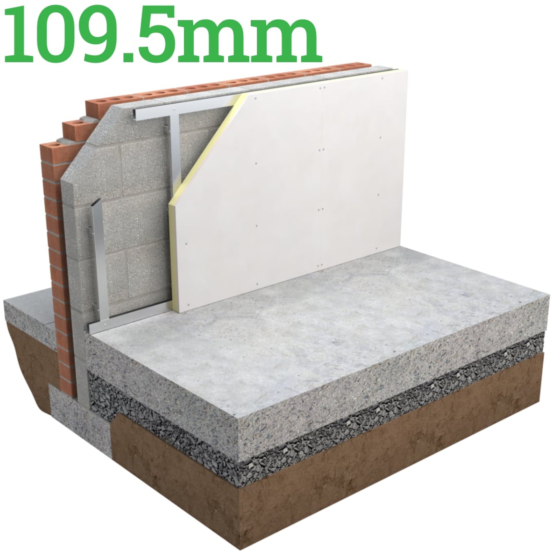 109.5mm Unilin Thin-R XT/TL-MF Insulated Drylining Wall Board - image