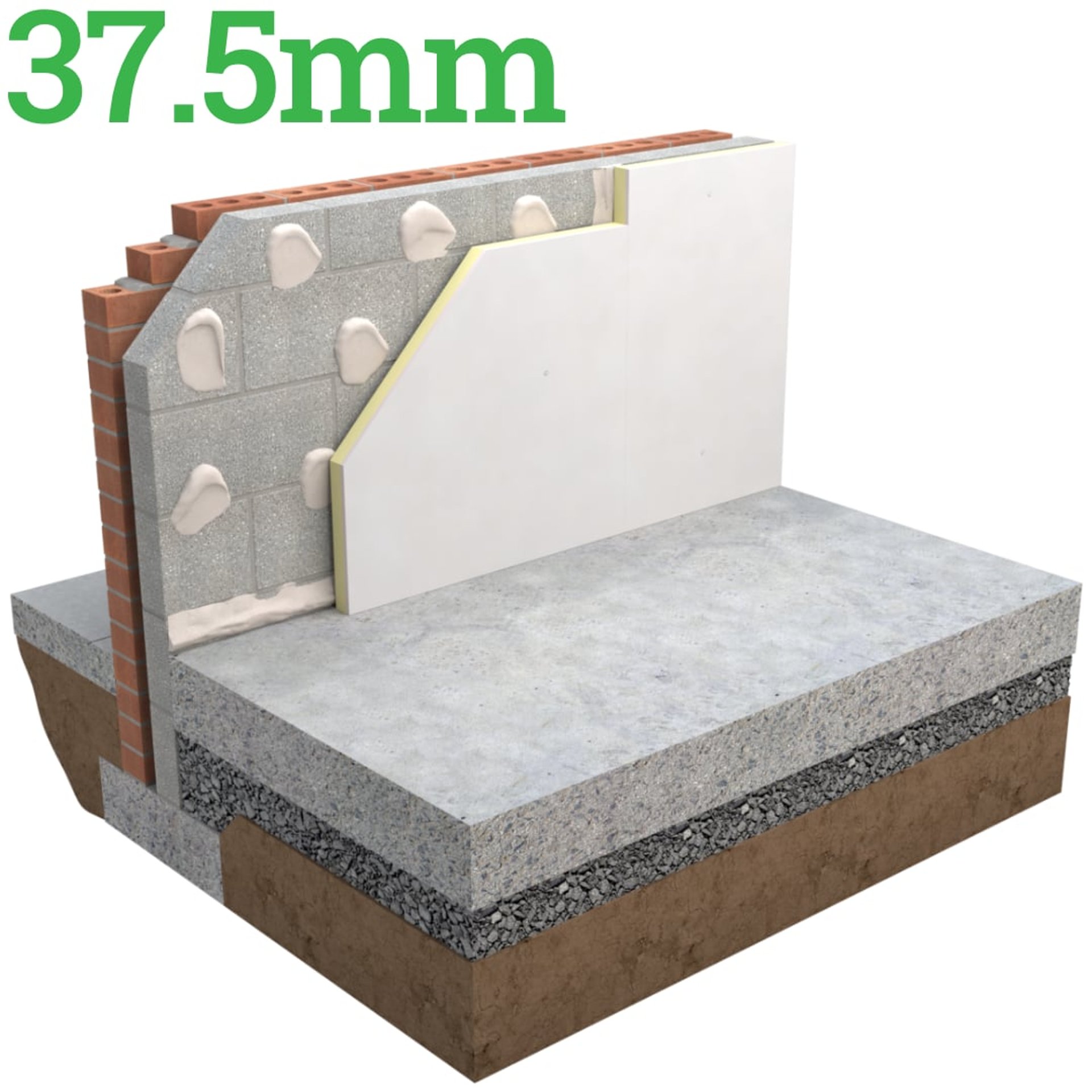 37.5mm Unilin XT/TL Insulated Plasterboard (Dot & Dab) - image