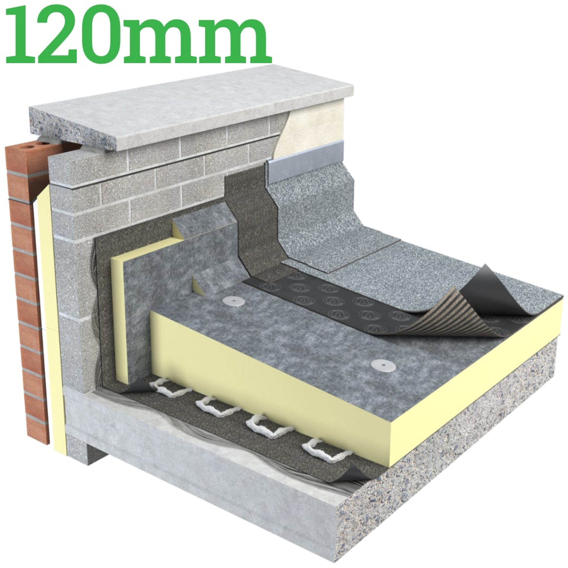 120mm Unilin Thin-R FR-BGM Flat Roof Board ( Pack of 3 ) - image