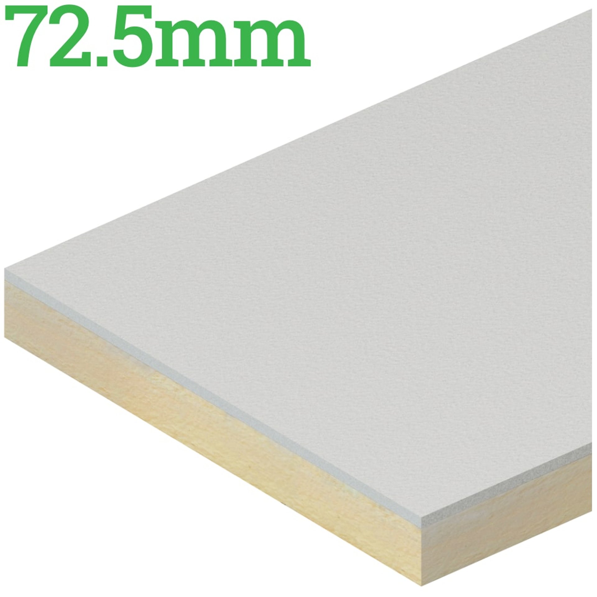 72.5mm EcoTherm Eco-Liner PIR Insulated Plasterboard - image