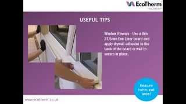 52.5mm EcoTherm Eco-Liner PIR Insulated Plasterboard - desktop-video-preview-2