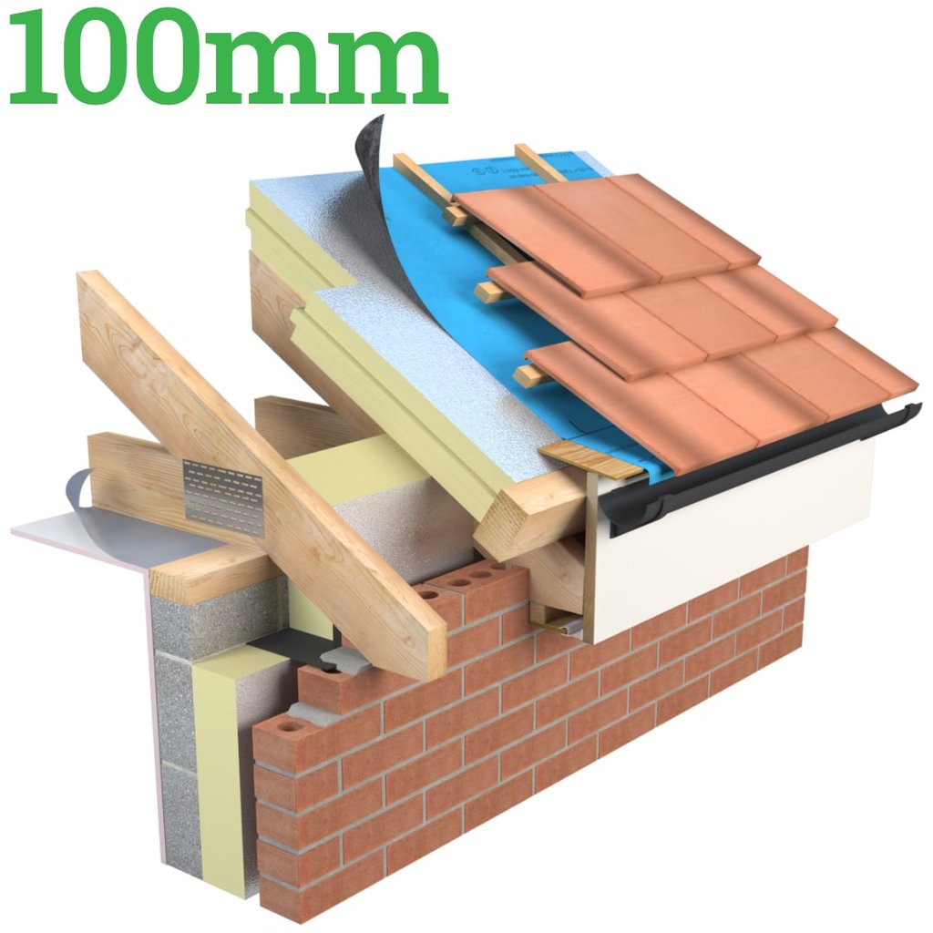100mm Unilin Xtroliner XO/SK Warm Roof Insulation Board - Insulation ...