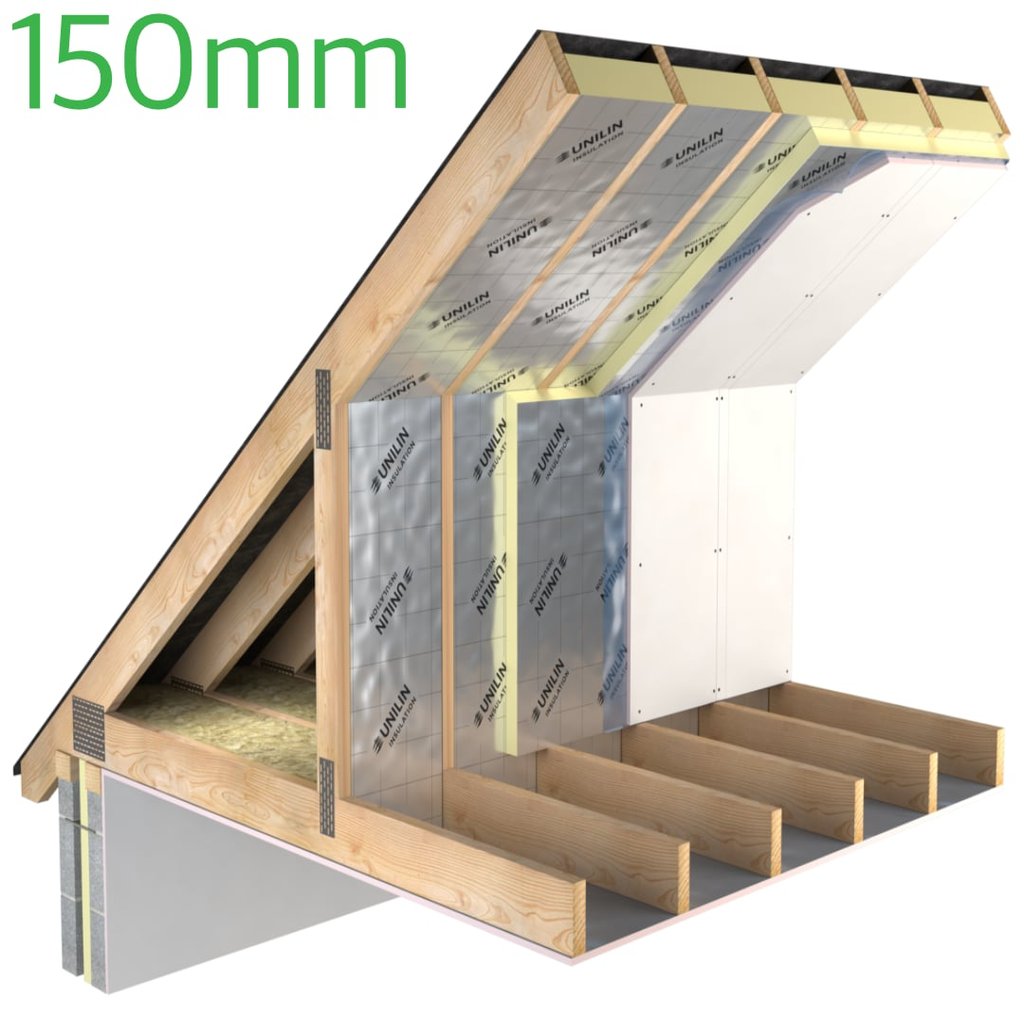 150mm Unilin / Xtratherm Thin-R PIR Rigid Insulation Board - Insulation ...