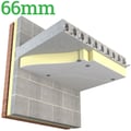 66mm Unilin XtroLiner XO/STP PIR Soffit Plus Insulation Board ( Pack of 18 ) - thumb-image-1