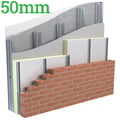 50mm Unilin Xtroliner XO/FB Steel and Timber Frame Insulation ( Pack of 6 ) - thumb-image-1
