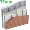 75mm Unilin Xtroliner XO/FB Steel and Timber Frame Insulation ( Pack of 4 ) - thumb-image-1