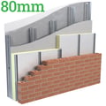 80mm Unilin Xtroliner XO/FB Steel and Timber Frame Insulation ( Pack of 4 ) - thumb-image-1