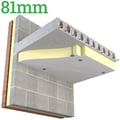 81mm Unilin XtroLiner XO/STP PIR Soffit Plus Insulation Board ( Pack of 15 ) - thumb-image-1