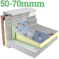 50-70mm Unilin Thin-R TR/ALU Tapered Roof Insulation - thumb-image-1