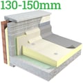 130-150mm Unilin Thin-R TR/MG Tapered Roof Insulation Board ( Pack of 2 ) - thumb-image-1