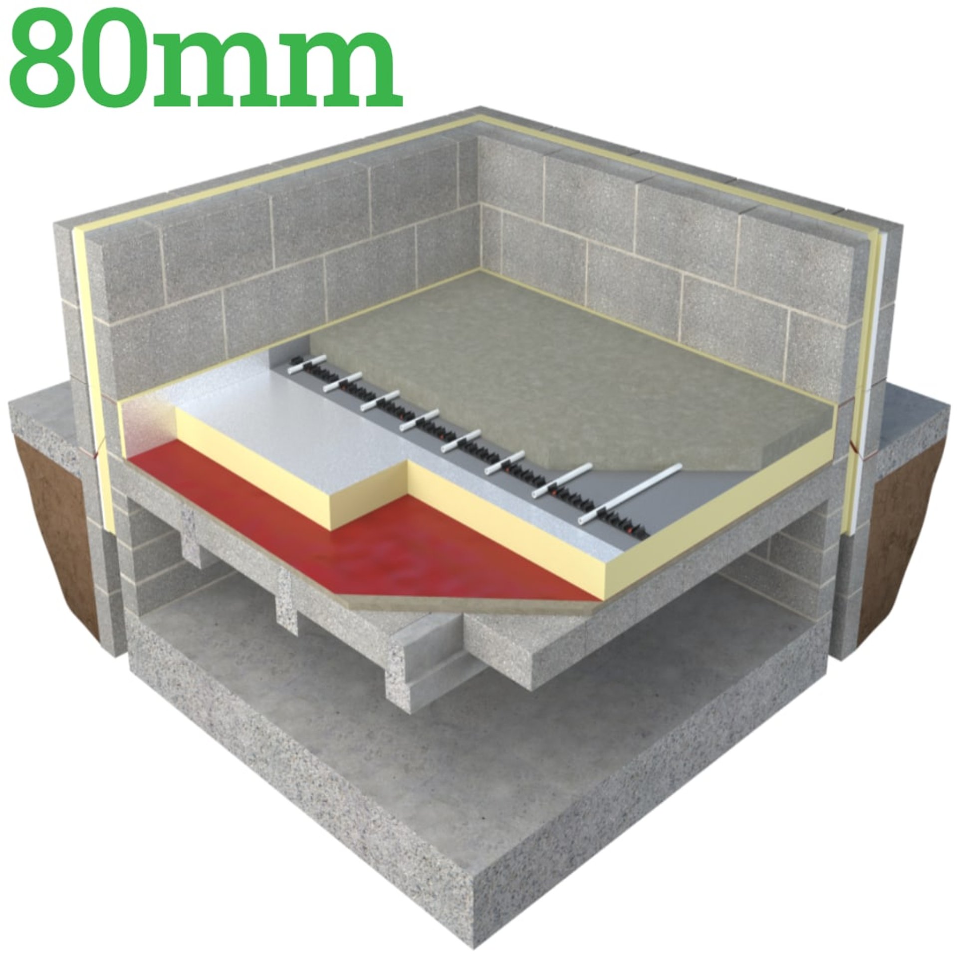 80mm Unilin Xtroliner XO/UF PIR Floor Insulation Board - Insulation ...